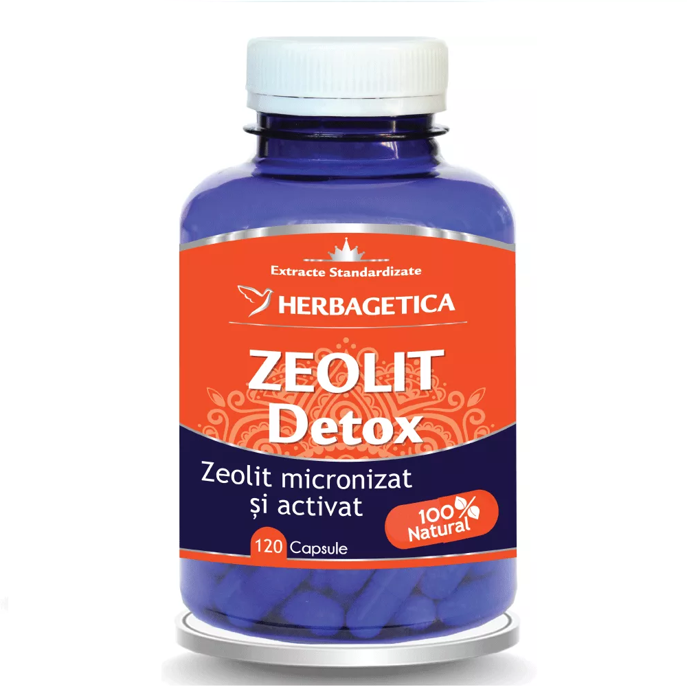 Zeolit Detox, 120 capsule, Herbagetica