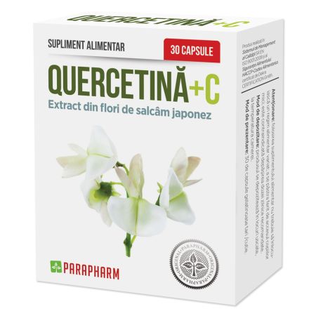 Quercetina+C, 30 capsule, Parapharm