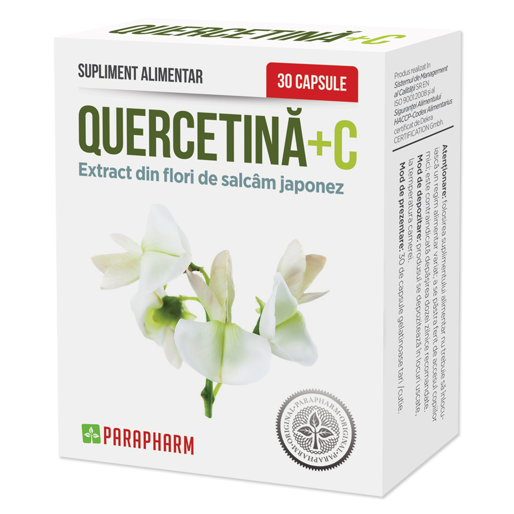 Quercetina+C, 30 capsule, Parapharm