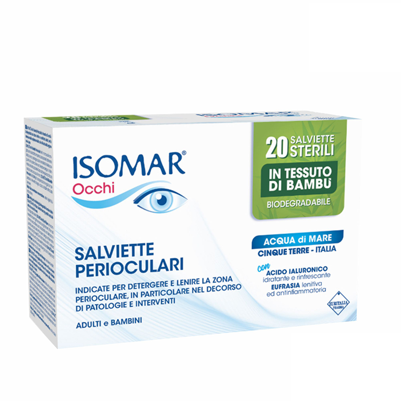 Servetele sterile biodegradabile perioculare, 20 bucati, Isomar