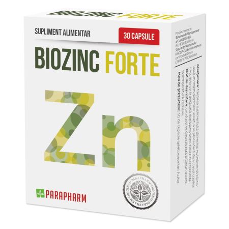 Biozinc Forte, 30 capsule, Parapharm