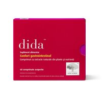 Supliment alimentar Dida pentru comfort gastrointestinal, 60 comprimate, New Nordic
