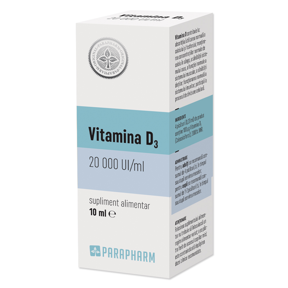 Vitamina D3, 10 ml, Parapharm