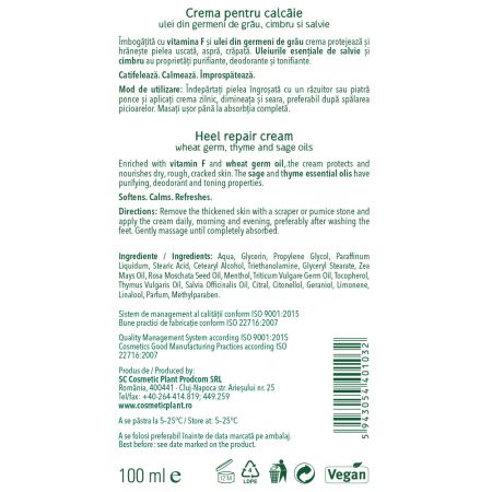 Crema pentru calcaie, 100 ml, Cosmetic Plant 712356