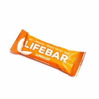 Baton bio cu caise raw fara gluten, 47 g, Lifebar