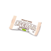 Baton bio cu cocos raw fara gluten, 25 g, Lifebar