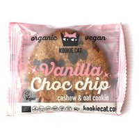 Biscuite Bio fara gluten cu vanilie si ciocolata, 50 g, Kookie Cat