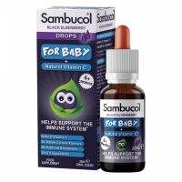 Picaturi orale cu soc negru si vitamina C pentru bebelusi, 20 ml, Sambucol