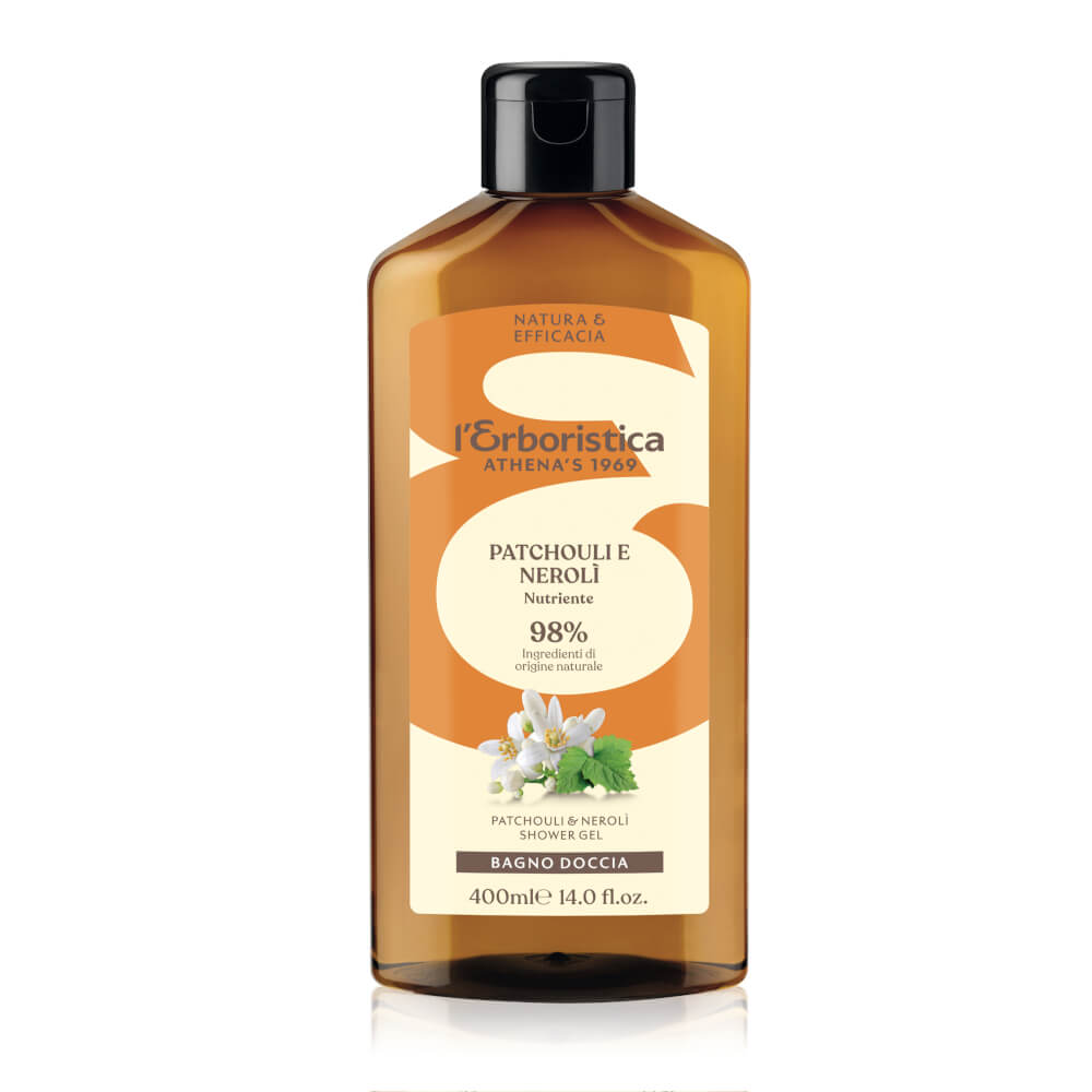 Gel de dus vegan cu patchouli si neroli, 400 ml, L'Erboristica