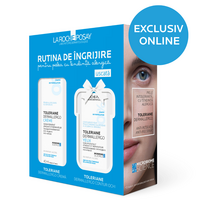 Pachet Toleriane Dermallergo Crema hidratanta, calmanta si reparatoare, 40 ml + Crema hidratanta, calmanta si reparatoare pentru conturul ochilor, 20 ml, La Roche-Posay