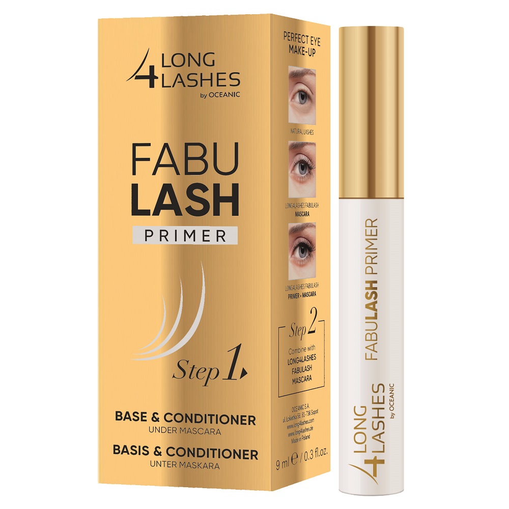 Primer pentru prelungirea genelor Fabulash Primer Step 1, 4 Long Lashes, 9 ml, Oceanic