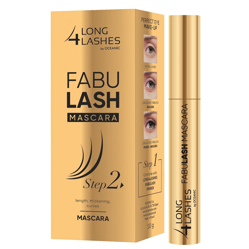 Mascara pentru prelungirea genelor Fabulash Step 2, 4 Long Lashes, 10 g, Oceanic