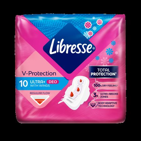 Absorbante Ultra Normal Deo Fresh, 10 bucati, Libresse