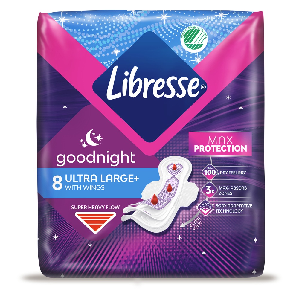 Absorbante Goodnight, 8 bucati, Libresse