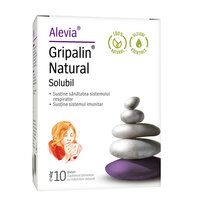 Gripalin natural solubil, 10 plicuri, Alevia