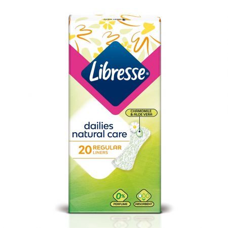 Absorbante zilnice Natural Care Normal, 20 bucati, Libresse