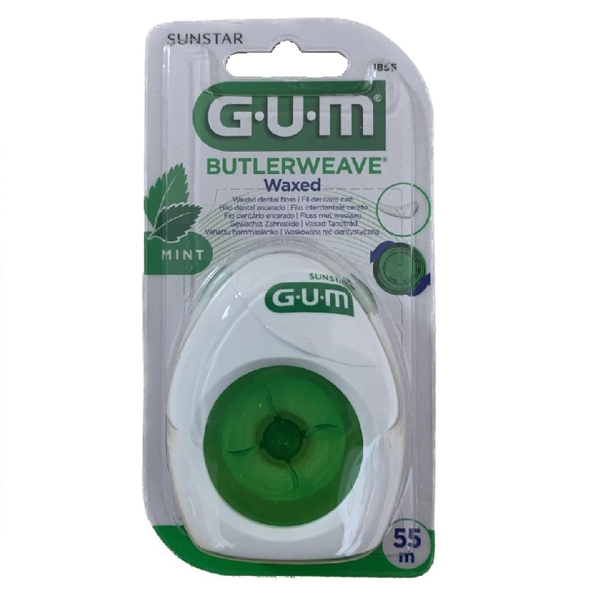 Ata dentara cu aroma de menta cerata Butlerweave, 55 m, Sunstar Gum