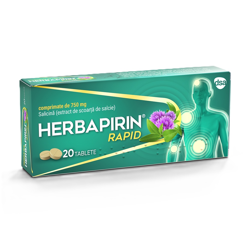 Herbapirin Rapid, 20 comprimate, Arnica Kft