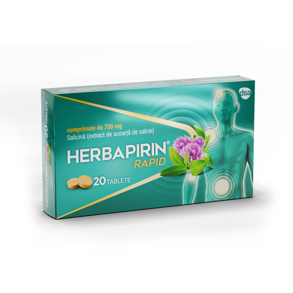 Herbapirin Rapid, 20 comprimate, Arnica Kft