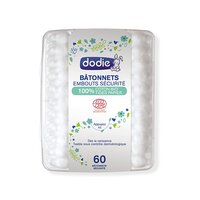 Betisoare eco pentru bebelusi, 60 bucati, Dodie