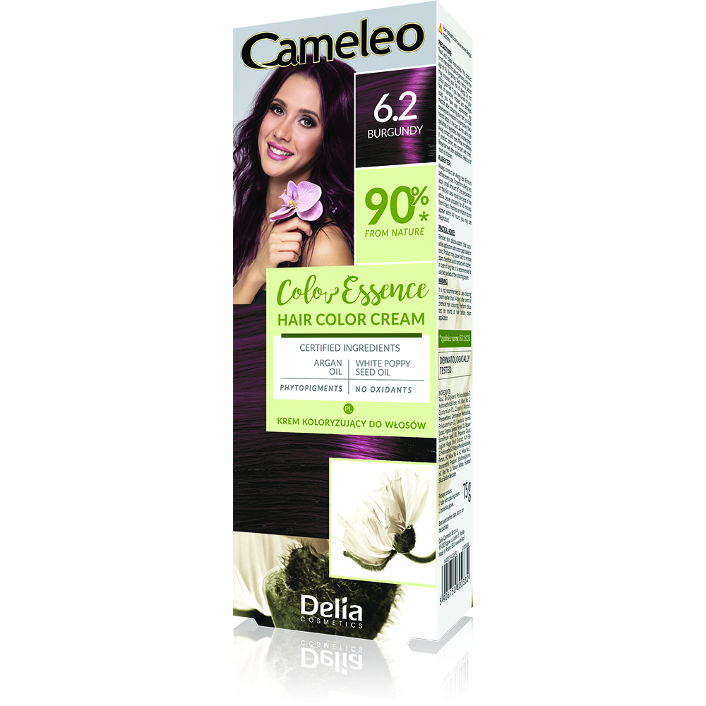 Vopsea de par Nuanta 6.2 Burgundy Color Essence Cameleo, 75 g, Delia