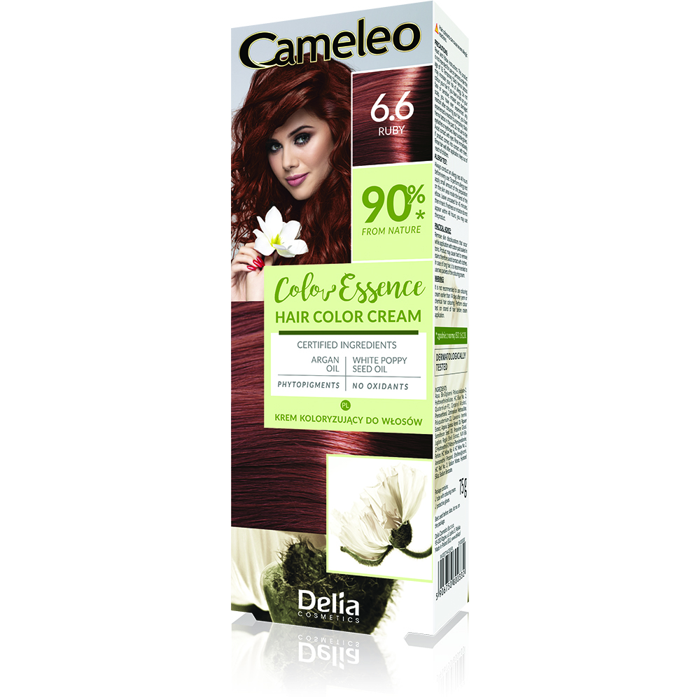 Vopsea de par Cameleo Color Essence, 6.6 Ruby, 75 g, Delia