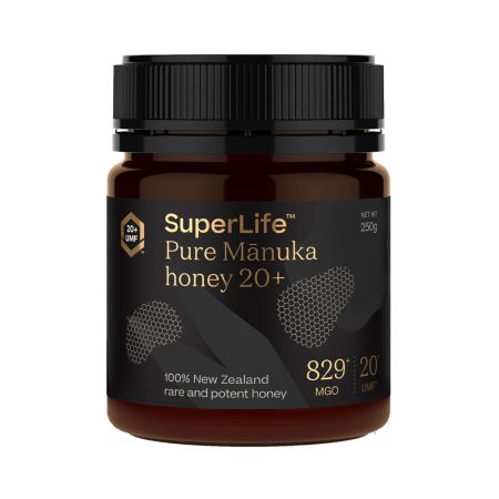 Miere de Manuka UMF20+, MGO829+, 250g, Superlife