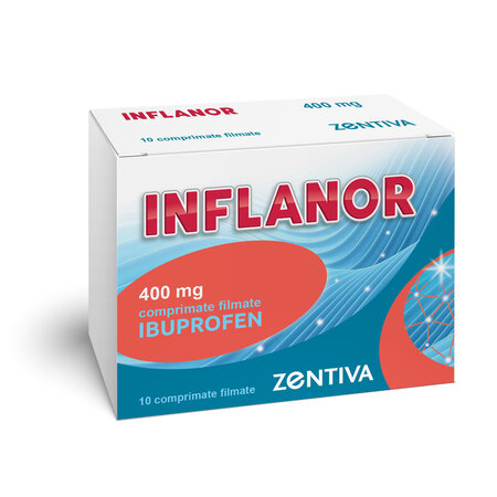 Inflanor, 400 mg, 10 comprimate filmate, Zentiva 617344