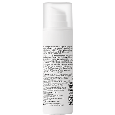 Ser de fata cu 0.1% retinal A-Game 10, 30 ml, Geek&Gorgeous 699906