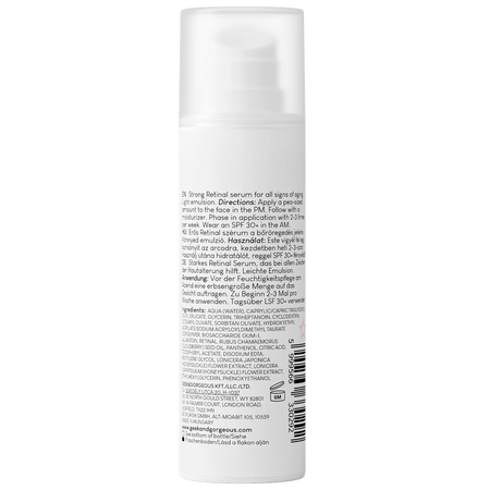 Ser de fata cu 0.1% retinal A-Game 10, 30 ml, Geek&Gorgeous 749062