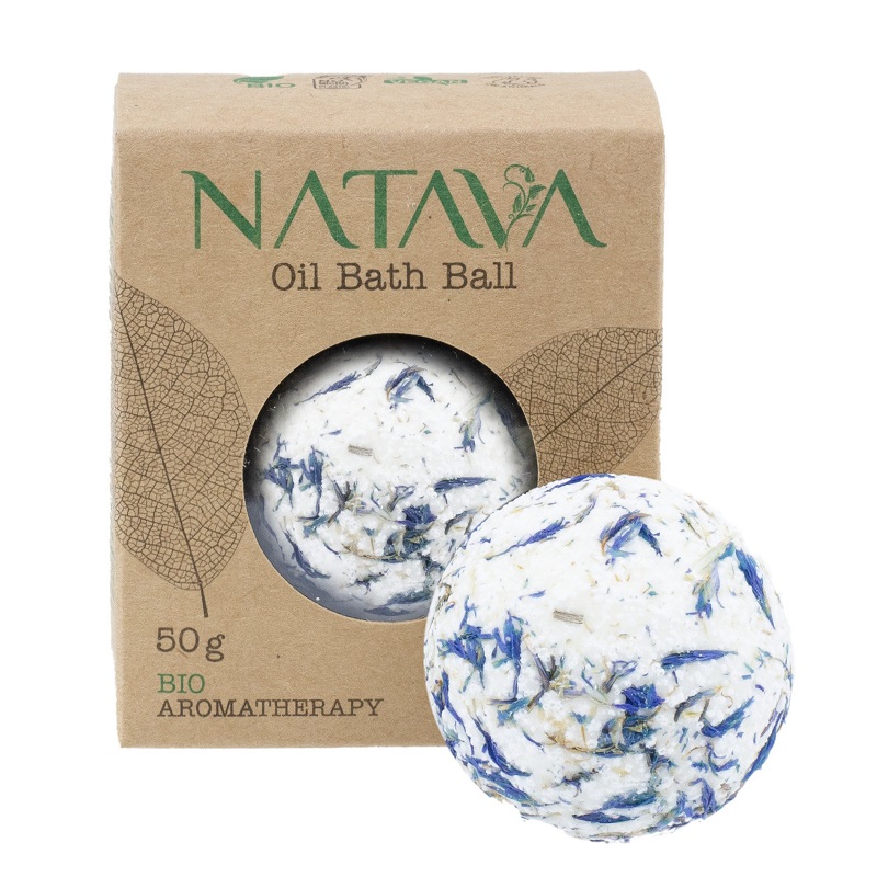 Bila de baie parfumata cu ulei de floare de colt, Bio, 50 g, Natava