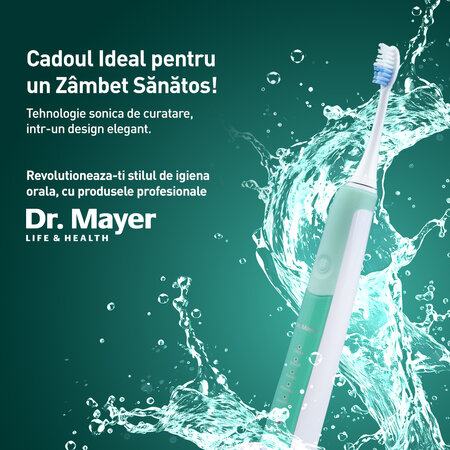 Periuta electrica sonica verde GTS2080GR, Dr. Mayer 671669