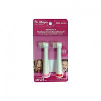 Rezerve periuta electrica pentru copii GTS1000K Pink, 2 bucati,, Dr. Mayer