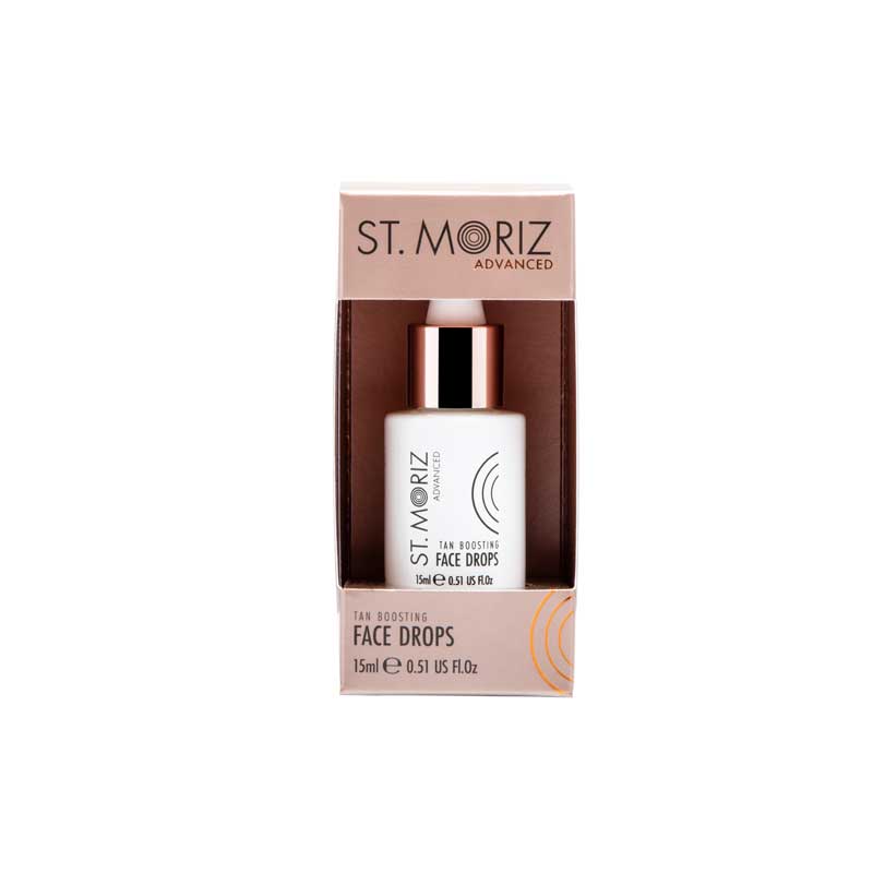 Ser autobronzant pentru fata Advanced Tan Boosting Face Drops, 15 ml, St. Moriz