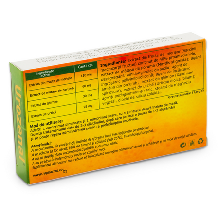 Urozenal, 20 comprimate, Aesculap 726899