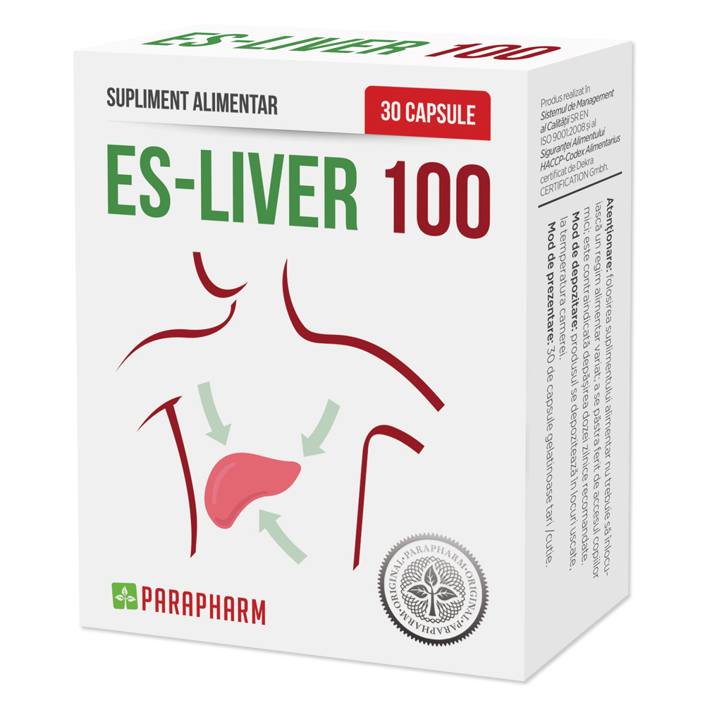 Es-Liver 100, 30 capsule, Parapharm