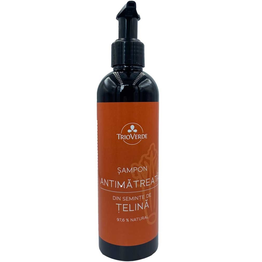 Sampon antimatreata cu extract de samburi de telina, 250 ml, Trio Verde