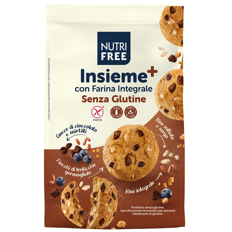 Biscuiti gara gluten din faina integrala Insieme, 250 g, Nutrifree