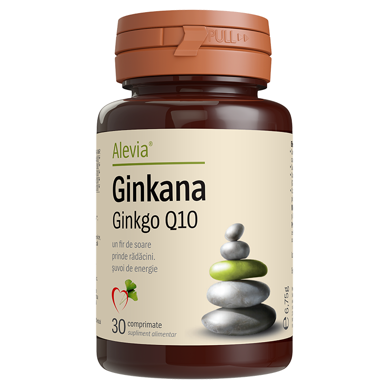 Ginkana Ginkgo Q10, 30 comprimate, Alevia