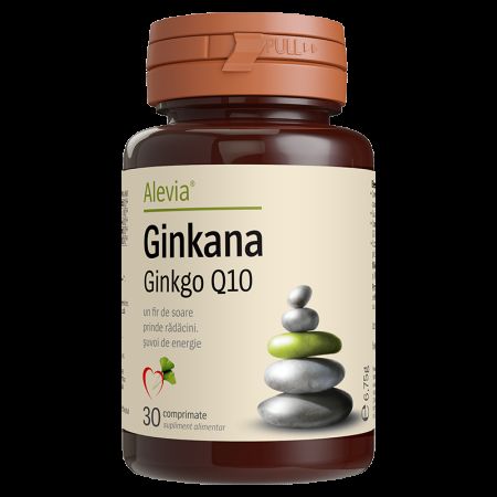 Ginkana Ginkgo Q10, 30 comprimate, Alevia