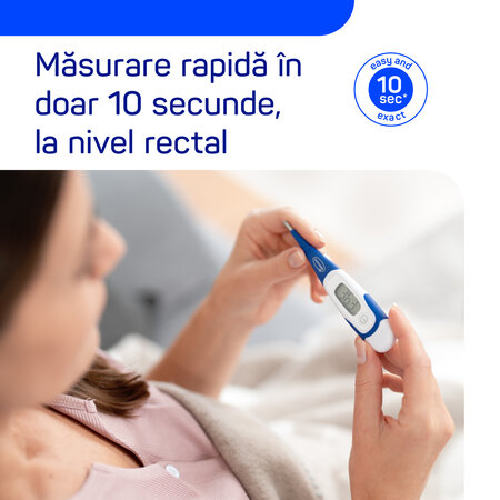 Termometru digital cu timp scurt de masurare si cap flexibil Thermoval Kids Flex (9251830), Hartmann 693865