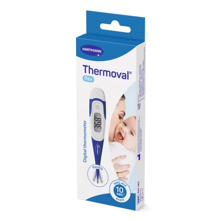 Termometru digital cu timp scurt de masurare si cap flexibil Thermoval Kids Flex (925053), Hartmann