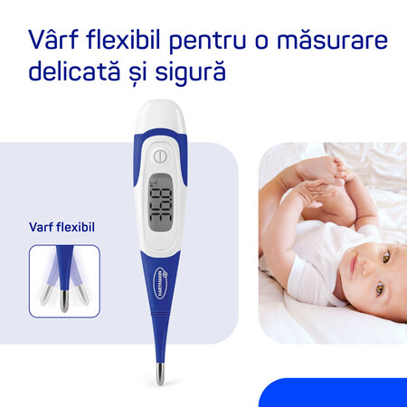 Termometru digital cu timp scurt de masurare si cap flexibil Thermoval Kids Flex (9251830), Hartmann 693864