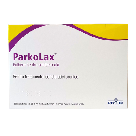 ParkoLax pulbere pentru solutie orala, 50 plicuri, Desitin 542774