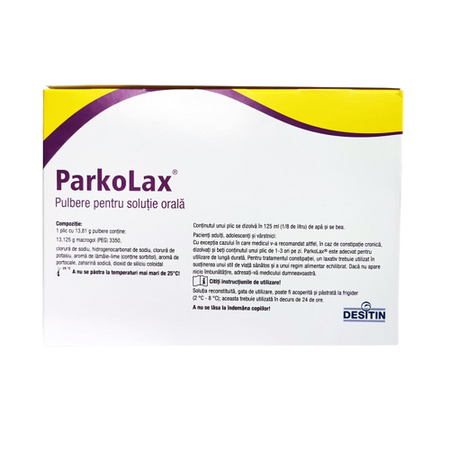 ParkoLax pulbere pentru solutie orala, 50 plicuri, Desitin 542775