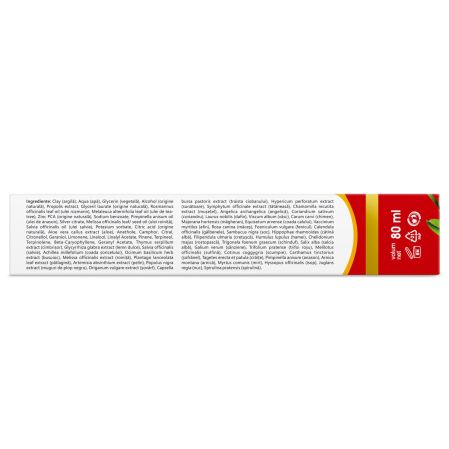 Pasta de dinti naturala cu argila si propolis Forte, 80 ml, Vivanatura 709596