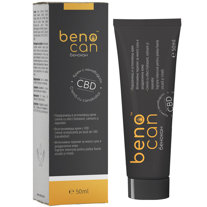 Crema reparatoare cu canabidiol Benocan CBD, 50 ml, Benelux