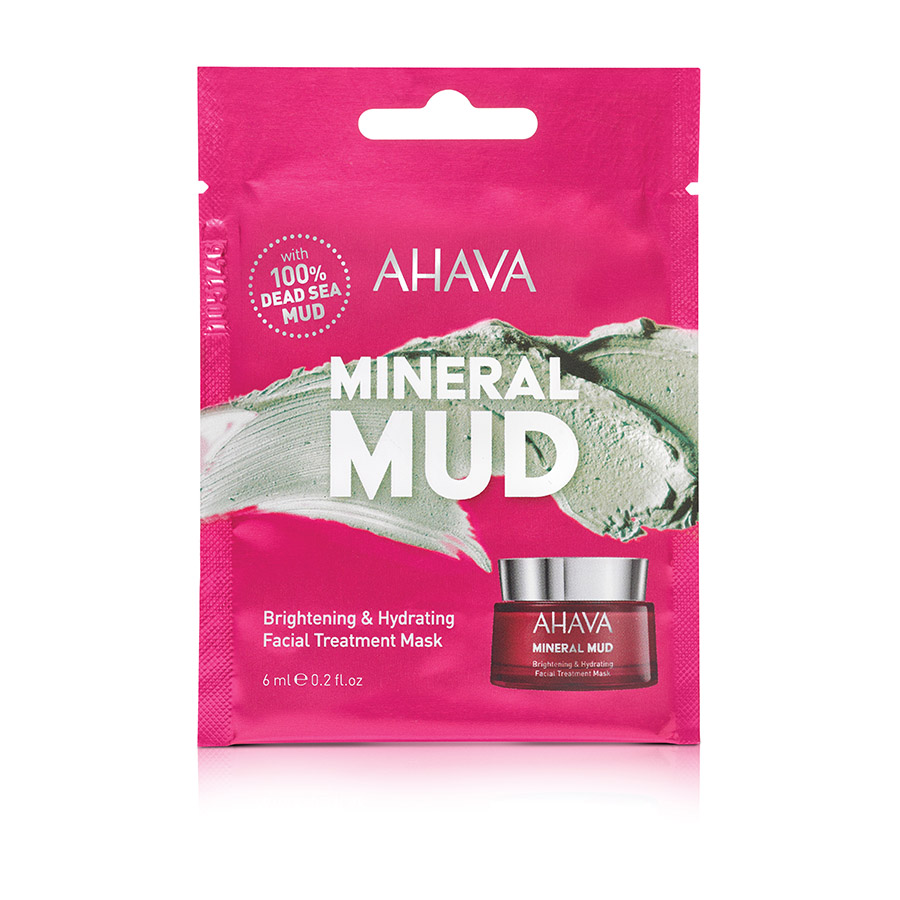 Masca pentru albirea si hidratarea tenului Mineral Mud 39215065, 6 ml, Ahava 