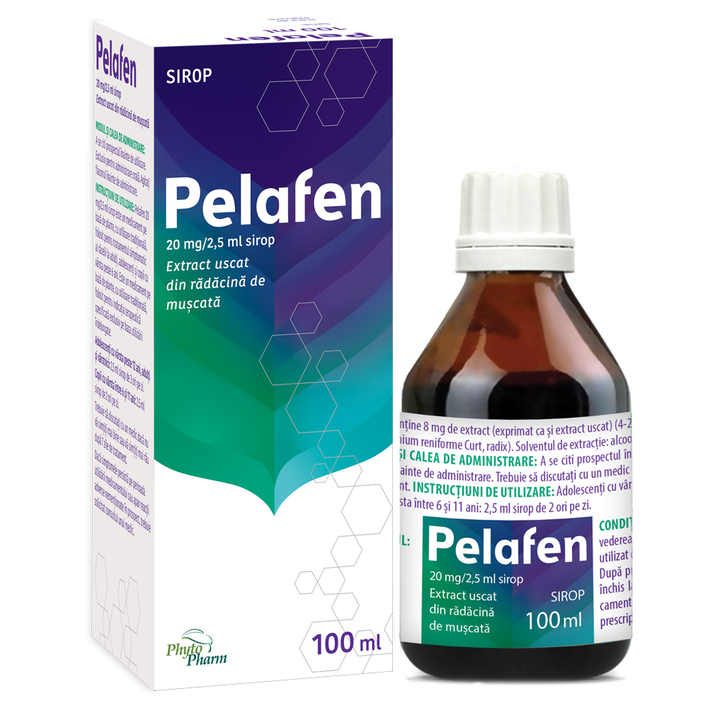 Pelafen sirop, 20 mg/2,5 ml, 100 ml, Phytopharm