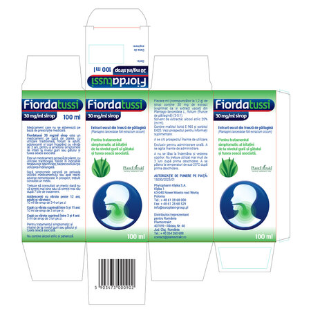 Fiordatussi sirop, 30 mg/ml, 100 ml, Phytopharm 733985